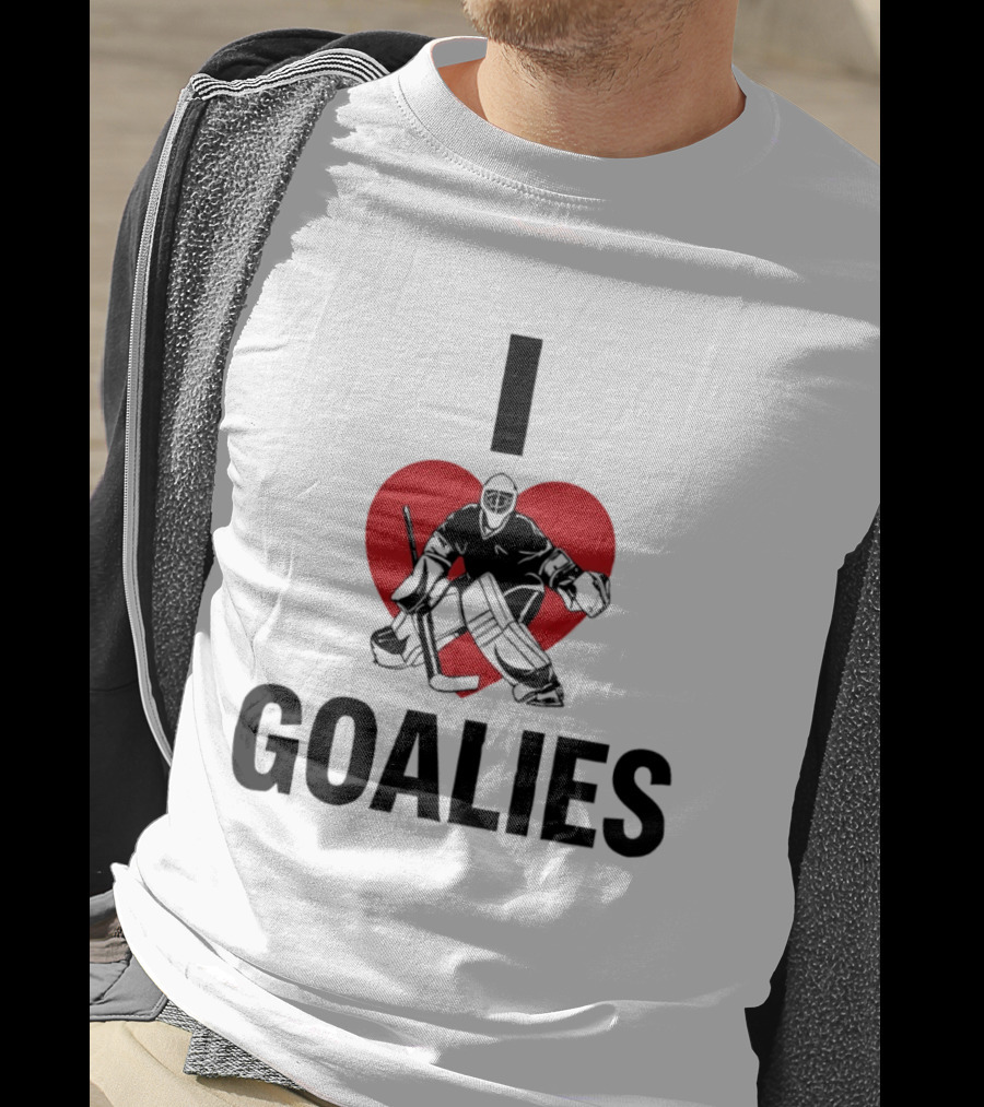 Dan Vladar Ice Hockey I Love Goalies Philadelphia Flyers T-Shirt