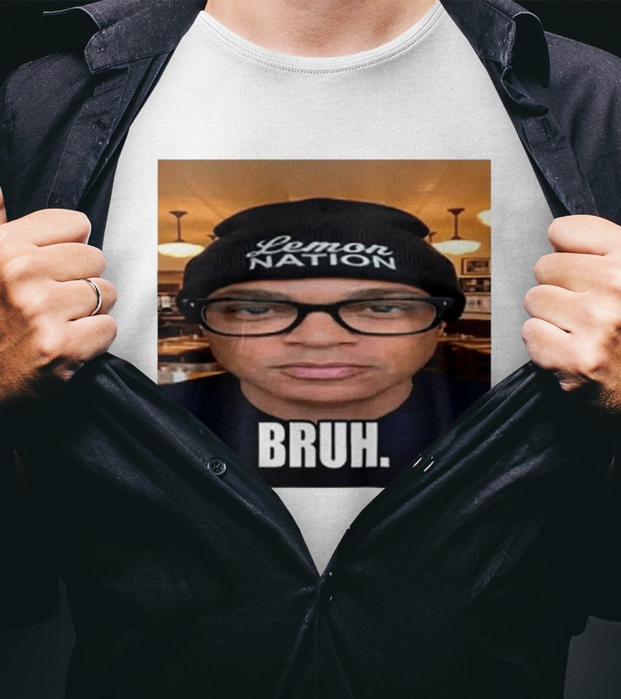 Lemon Nation Beanie Glasses Meme Bruh T-Shirt