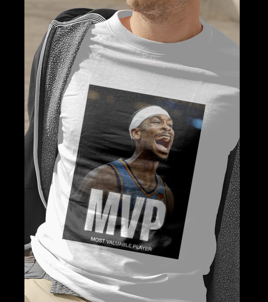 Shai Gilgeous Alexander MVP Most Valuable Player OKC Thunder Celebration T-Shirt
