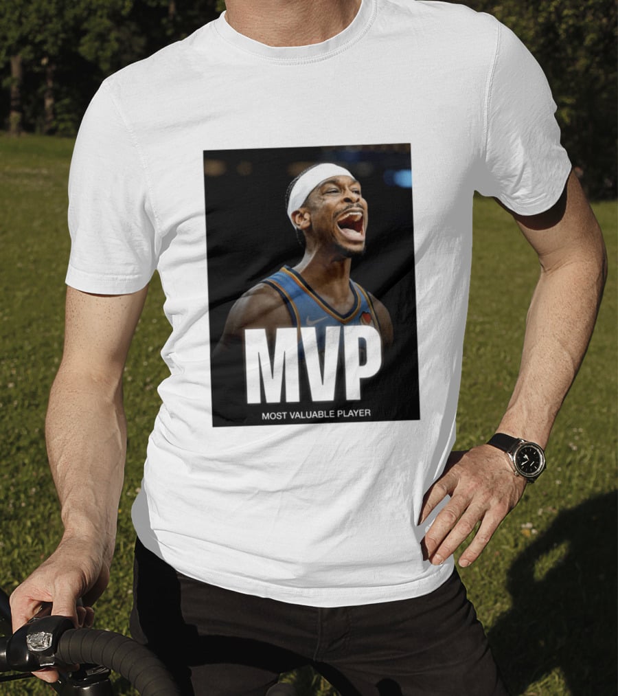 Shai Gilgeous Alexander MVP Most Valuable Player OKC Thunder Celebration T-Shirt
