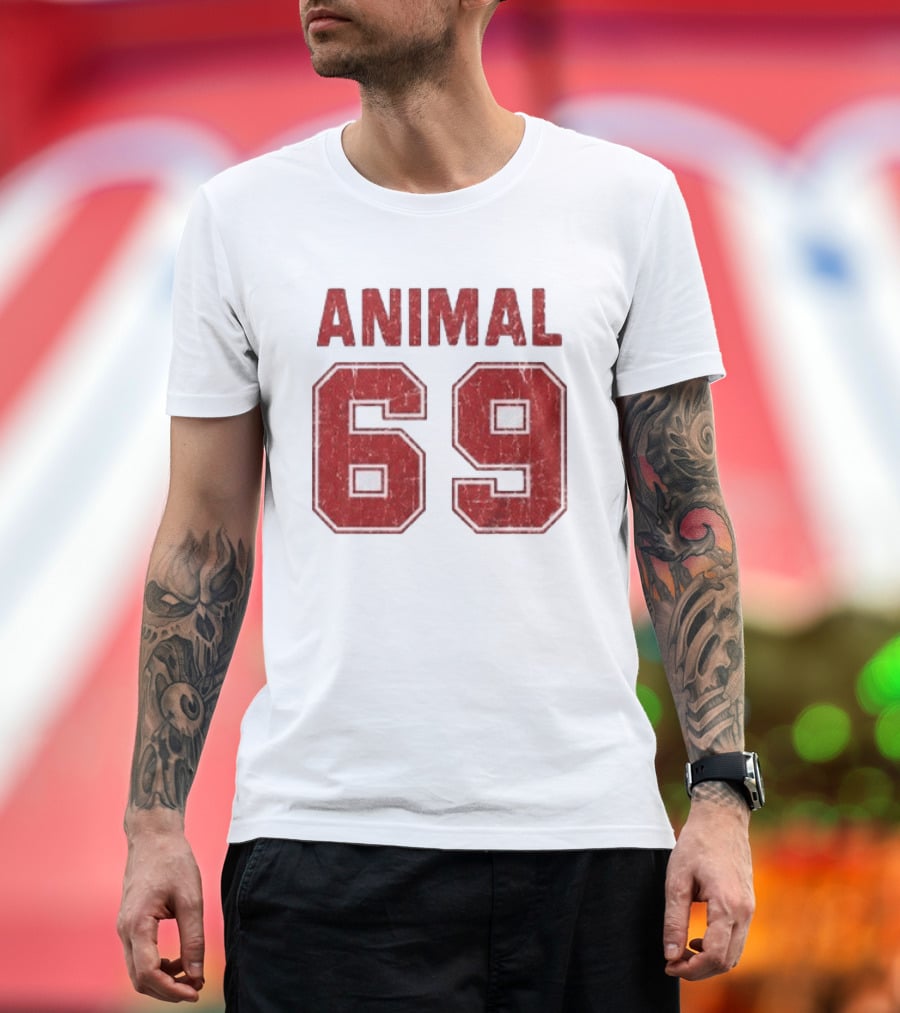 Justin Bieber Animal 69 Retro Jersey T-Shirt