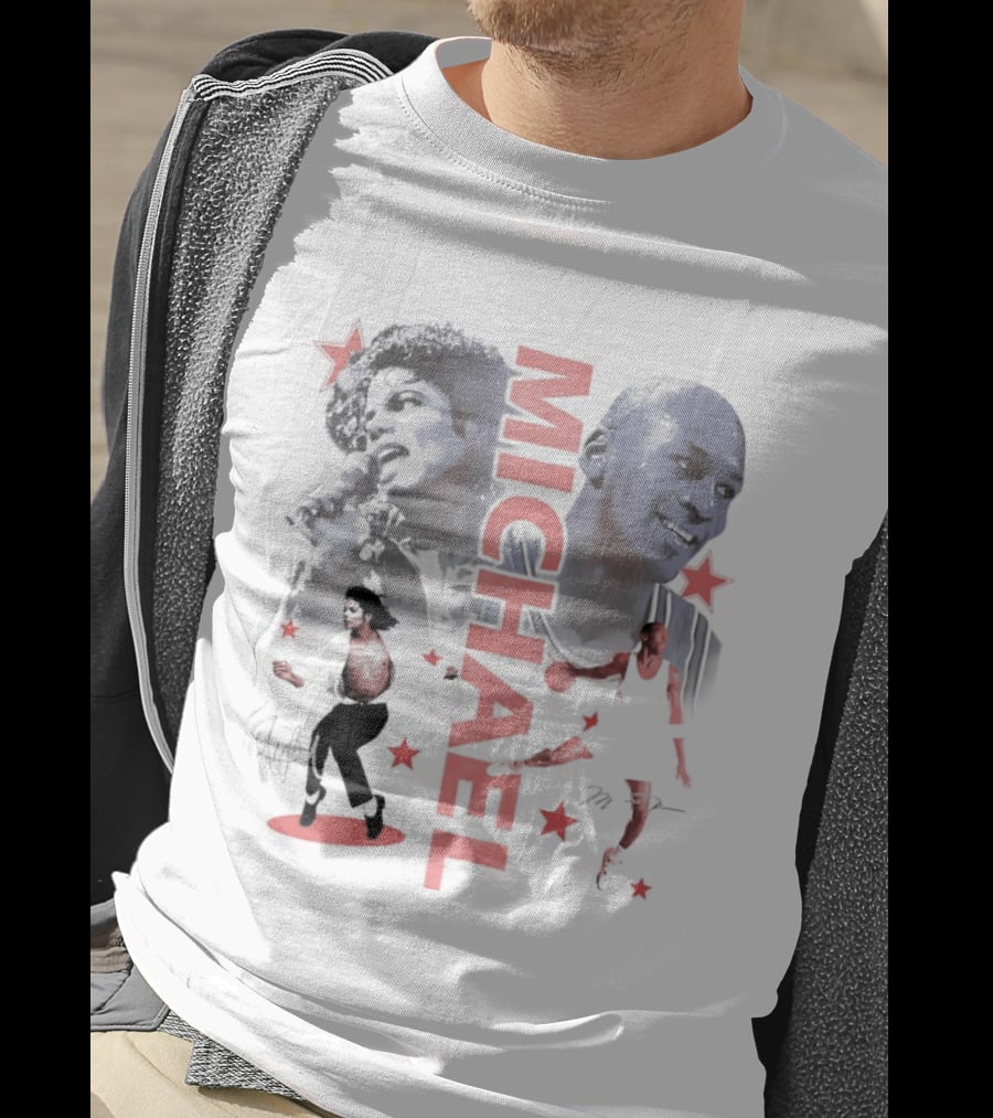 Michael Jordan Michael Jackson Two Legends Signatures Bootleg T-Shirt