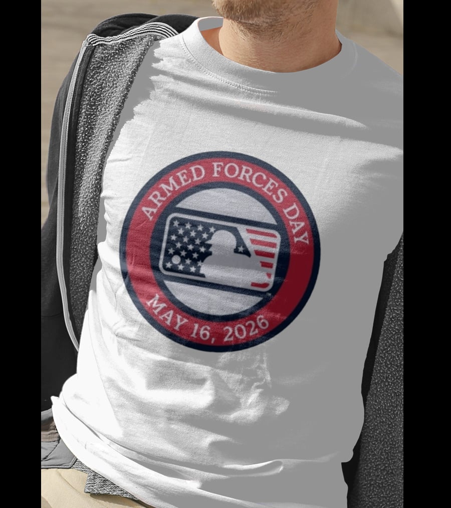 MLB Armed Forces Day May 16 2026 Stars And Stripes Circle T-Shirt