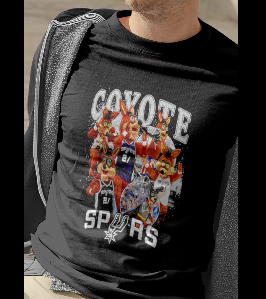 San Antonio Spurs Coyote Basketball Icons Spurs T-Shirt
