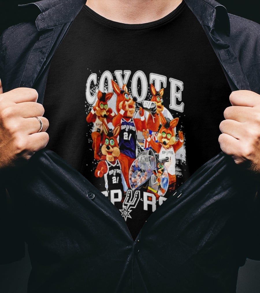 San Antonio Spurs Coyote Basketball Icons Spurs T-Shirt