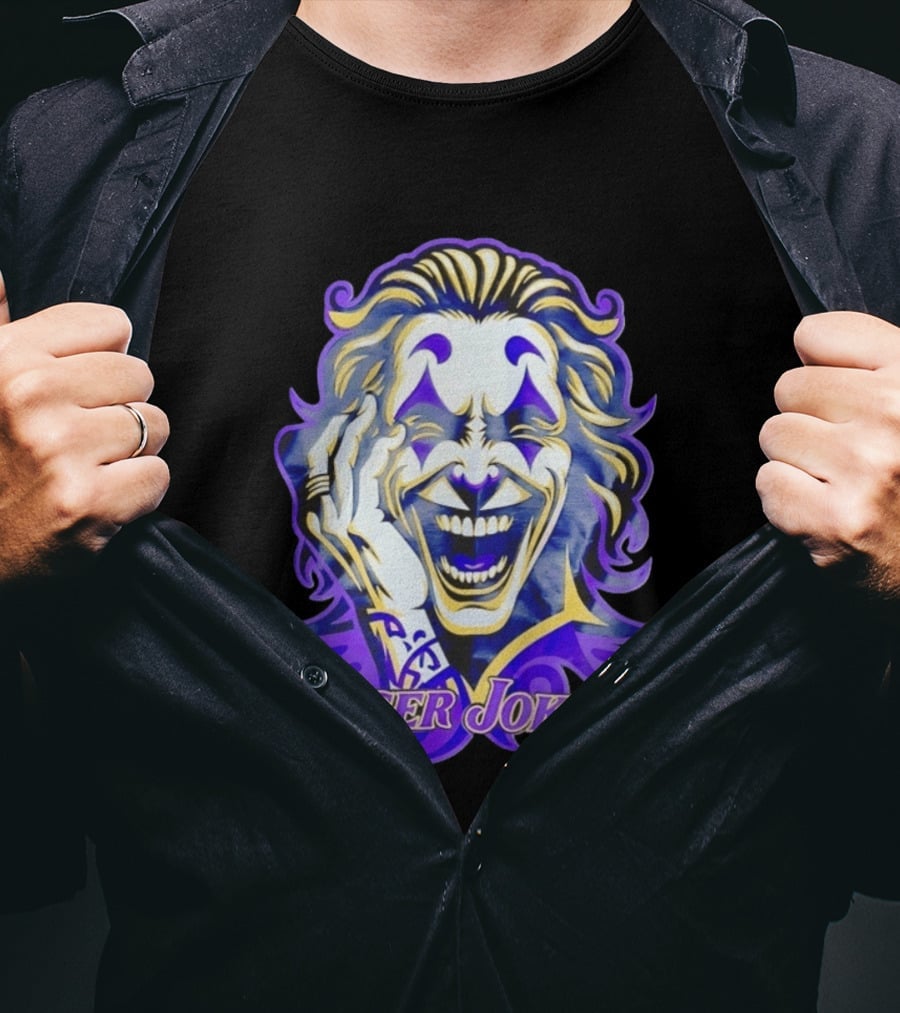 Tiger Joker Mischievous Grin Purple Aura T-Shirt