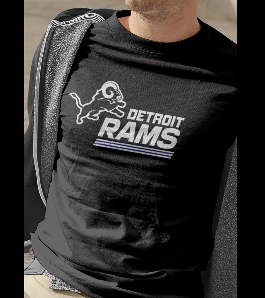 Twisted Gorilla Detroit Rams Los Angeles Lions T-Shirt