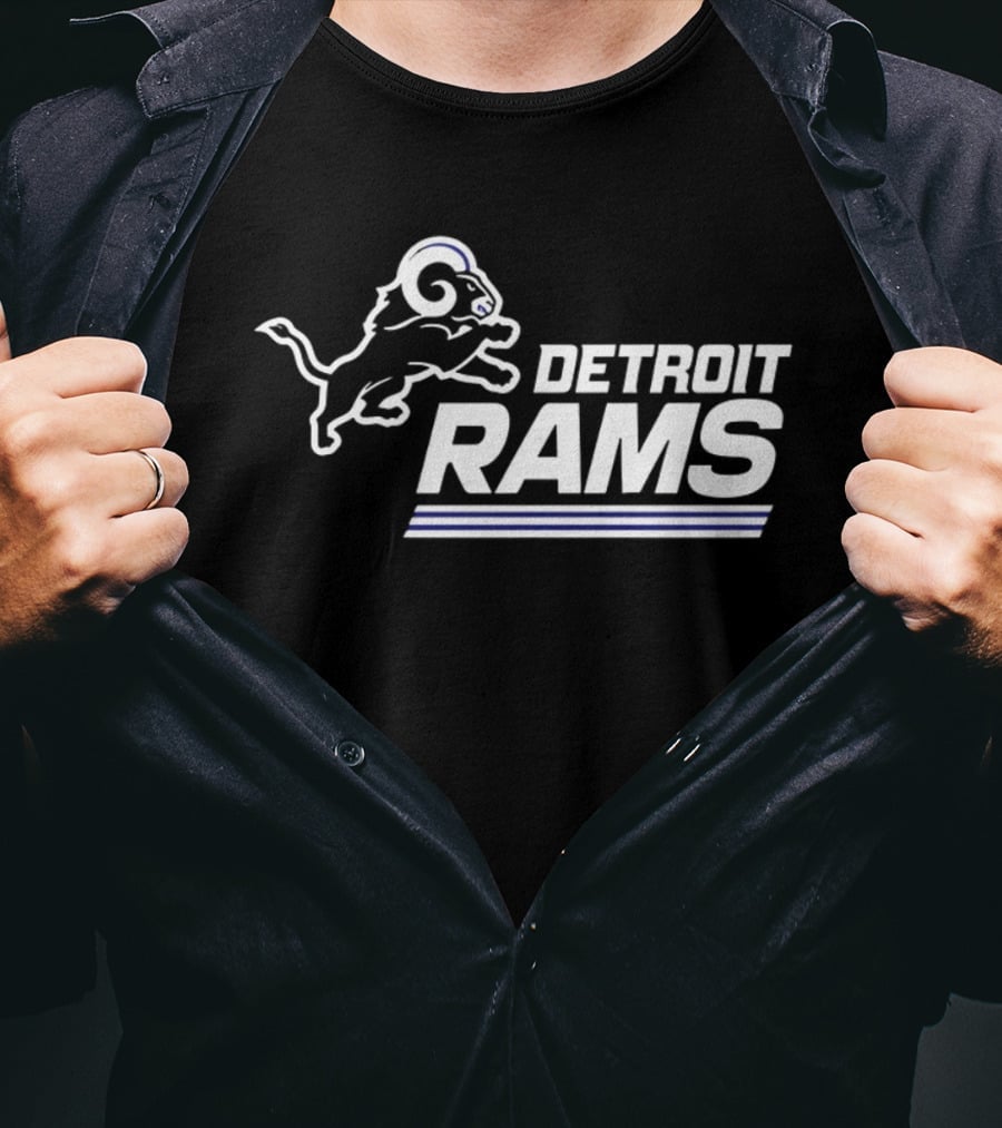 Twisted Gorilla Detroit Rams Los Angeles Lions T-Shirt