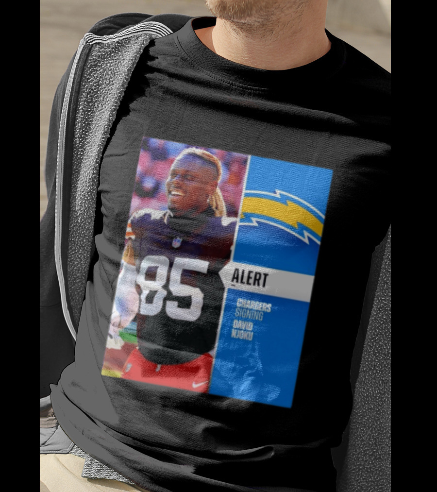 Alert Chargers Signing David Njoku Player 85 T-Shirt
