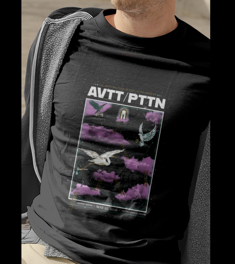The Avett Brothers Mike Patton Present AVTT PTTN Phoenix Arizona May 12 2026 Arizona Financial Theatre T-Shirt