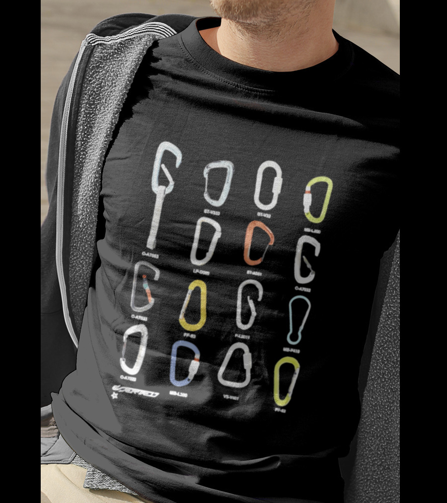 Carabiner Petzl Mammut Black Diamond Camp Grid Collection T-Shirt