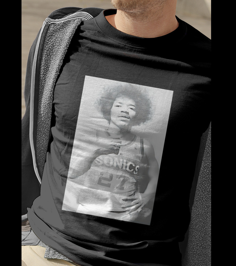 Jimi Hendrix Seattle Sonics Jersey 27 T-Shirt