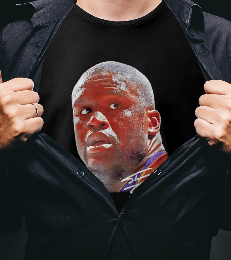 Los Angeles Lakers Shaquille O'Neal Signature Big Face Legends T-Shirt