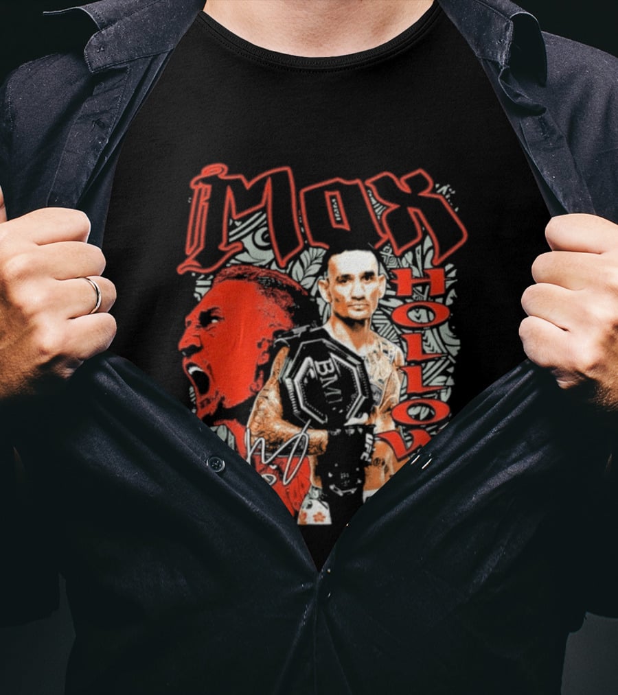 Max Holloway 2026 Bold Red Fighter T-Shirt