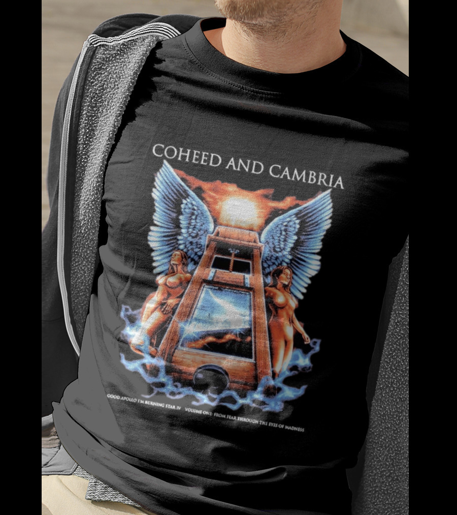 Coheed And Cambria 20th Anniversary Guillotine Angel Wings T-Shirt