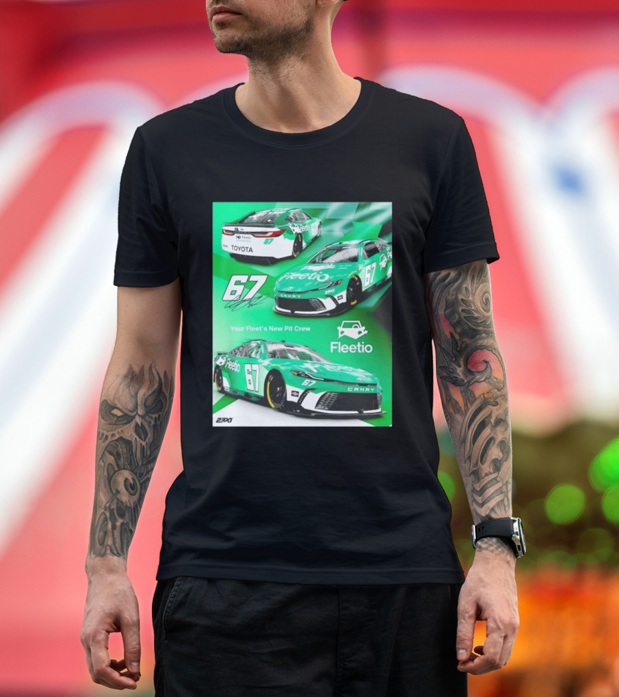 Corey Heim 23XI Racing Toyota Camry XSE Fleetio NASCAR 67 T-Shirt