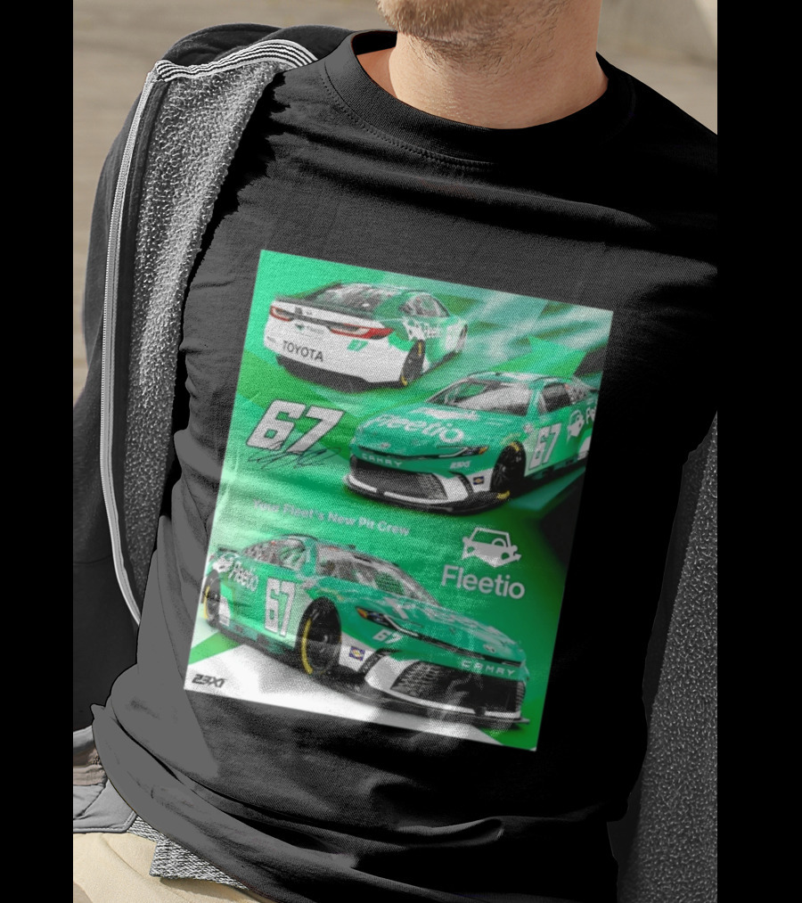Corey Heim 23XI Racing Toyota Camry XSE Fleetio NASCAR 67 T-Shirt