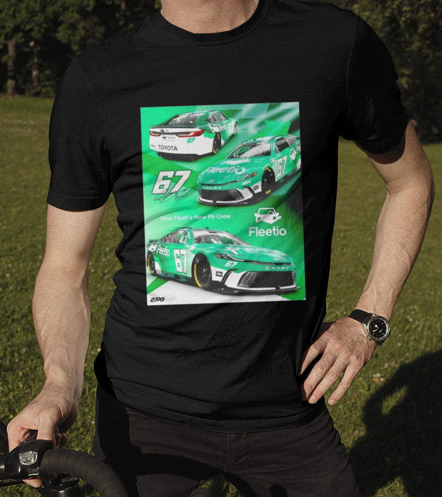 Corey Heim 23XI Racing Toyota Camry XSE Fleetio NASCAR 67 T-Shirt