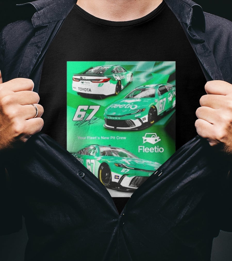 Corey Heim 23XI Racing Toyota Camry XSE Fleetio NASCAR 67 T-Shirt