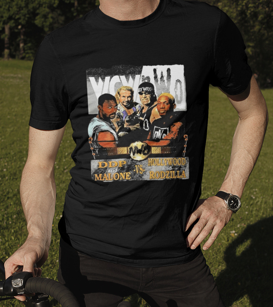 WCW NWo DDP And Malone Vs Hollywood And Rodzilla 90s Wrestling T-Shirt