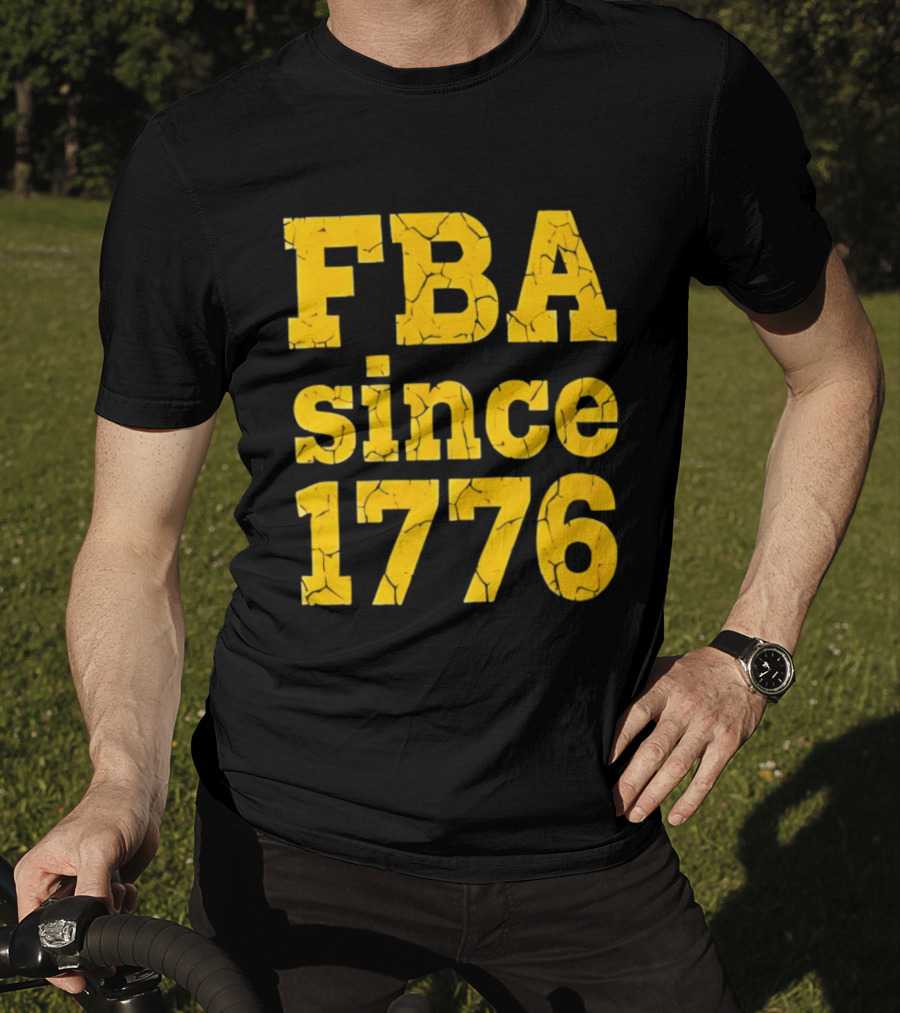 FBA Since 1776 Yellow Cheese Letters T-Shirt