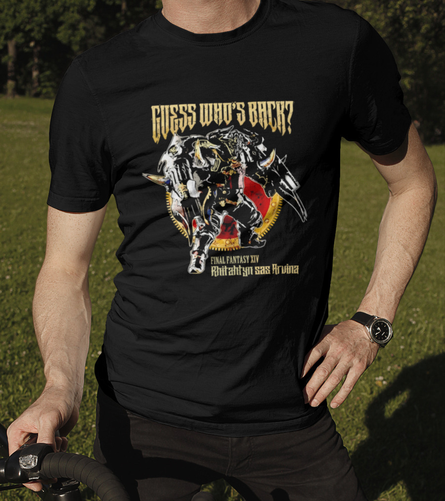 Final Fantasy XIV Pharaoh Akh Afah Amphitheatre Guess Who's Back T-Shirt