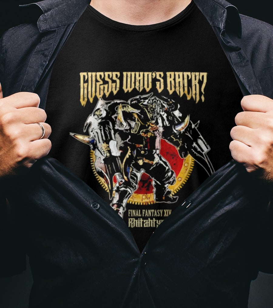 Final Fantasy XIV Pharaoh Akh Afah Amphitheatre Guess Who's Back T-Shirt