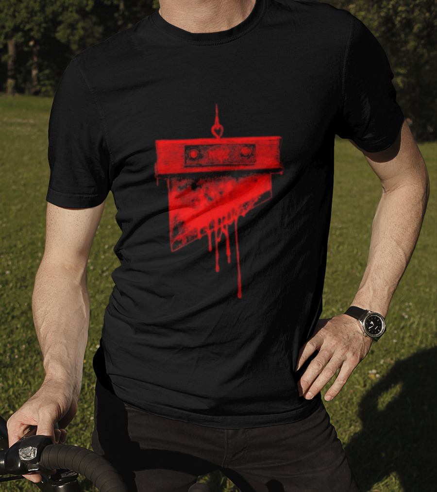 Noyz Narcos Italian Horror Story Ghigliottina Blood Dripping Guillotine T-Shirt