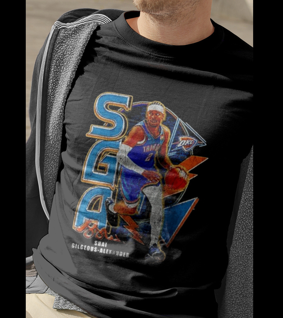 Oklahoma City Thunder Shai Gilgeous Alexander SGA MVP OKC T-Shirt