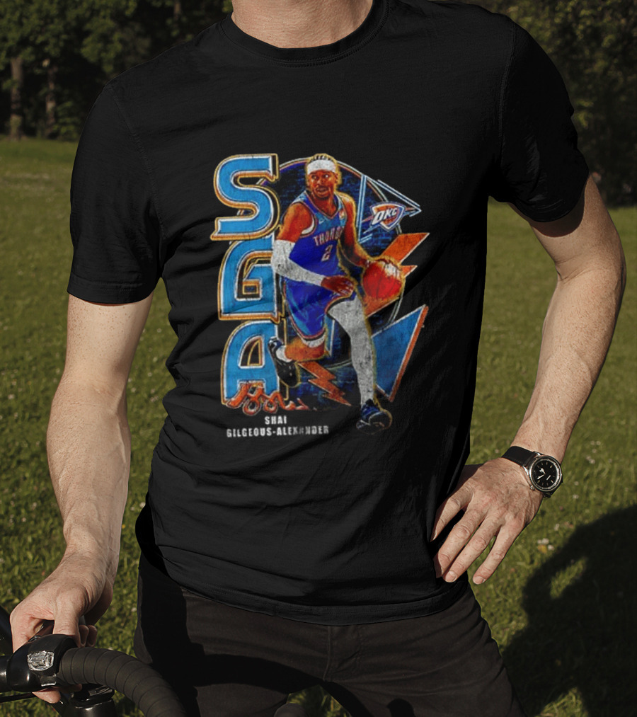 Oklahoma City Thunder Shai Gilgeous Alexander SGA MVP OKC T-Shirt