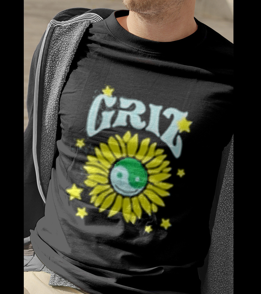 Griz Sunflower Yin Yang Starry T-Shirt