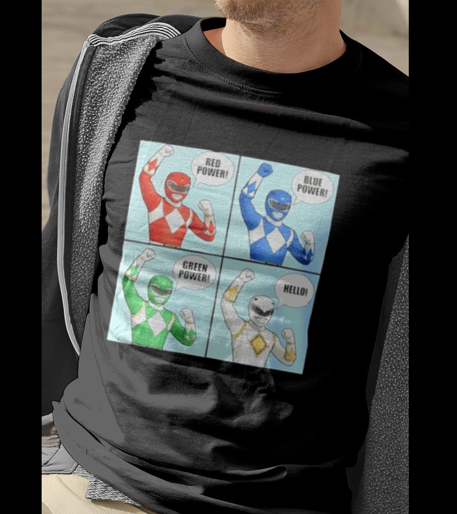Red Power Blue Power Green Power Hello Rangers T-Shirt