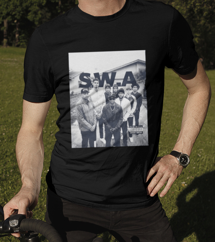 S.W.A San Antonio Spurs NBA Team Photo Iconic Streetwear T-Shirt