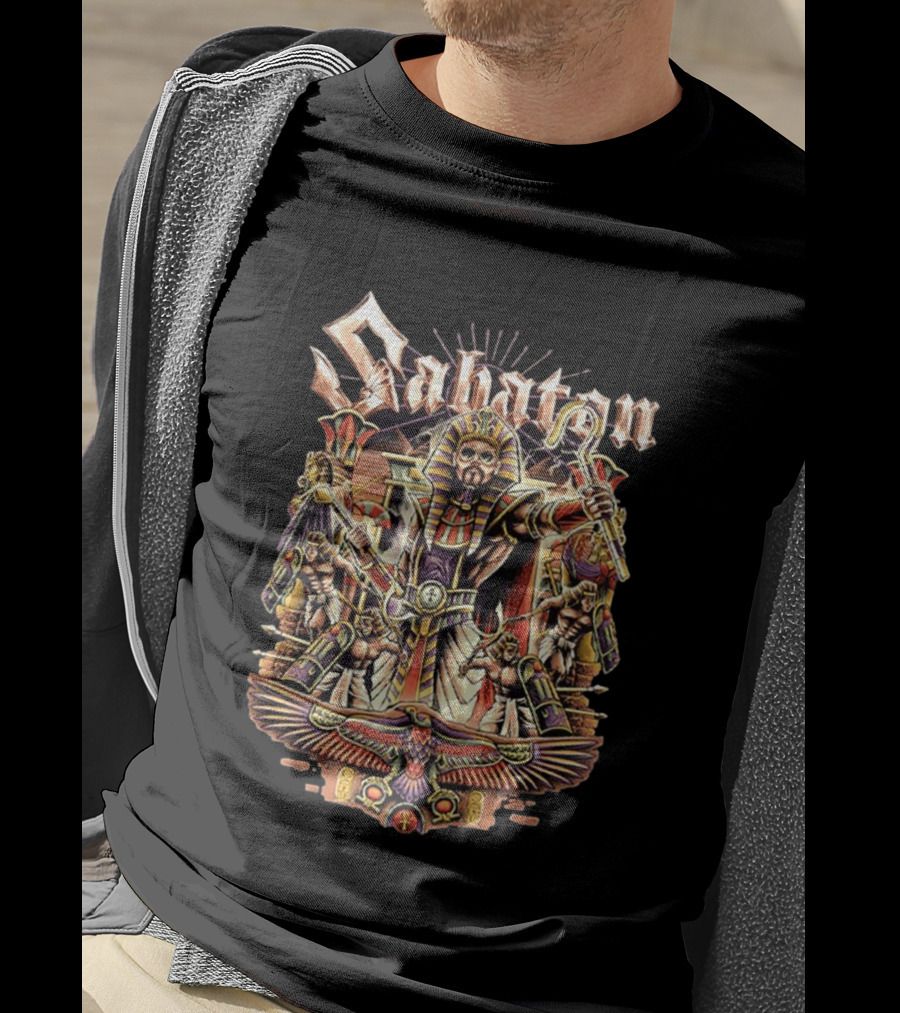 Sabaton The Legendary Tour 2026 Pop Up Collection Pharaoh Alexander Egyptian Hordes Of Khan T-Shirt