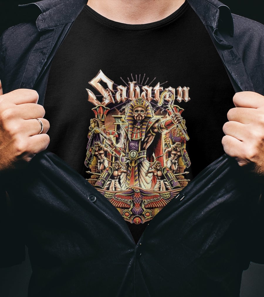 Sabaton The Legendary Tour 2026 Pop Up Collection Pharaoh Alexander Egyptian Hordes Of Khan T-Shirt