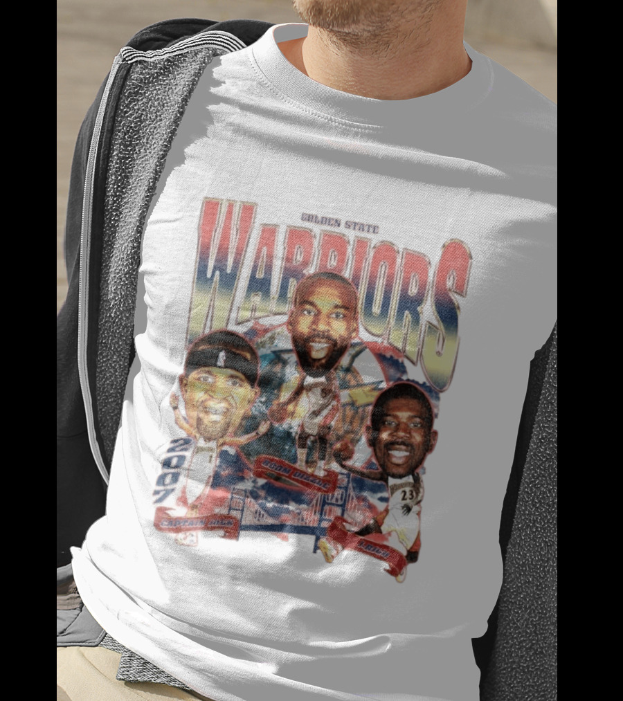 Golden State Warriors 2007 Captain Jack Boom Dizzle J Rich Basketball T-Shirt