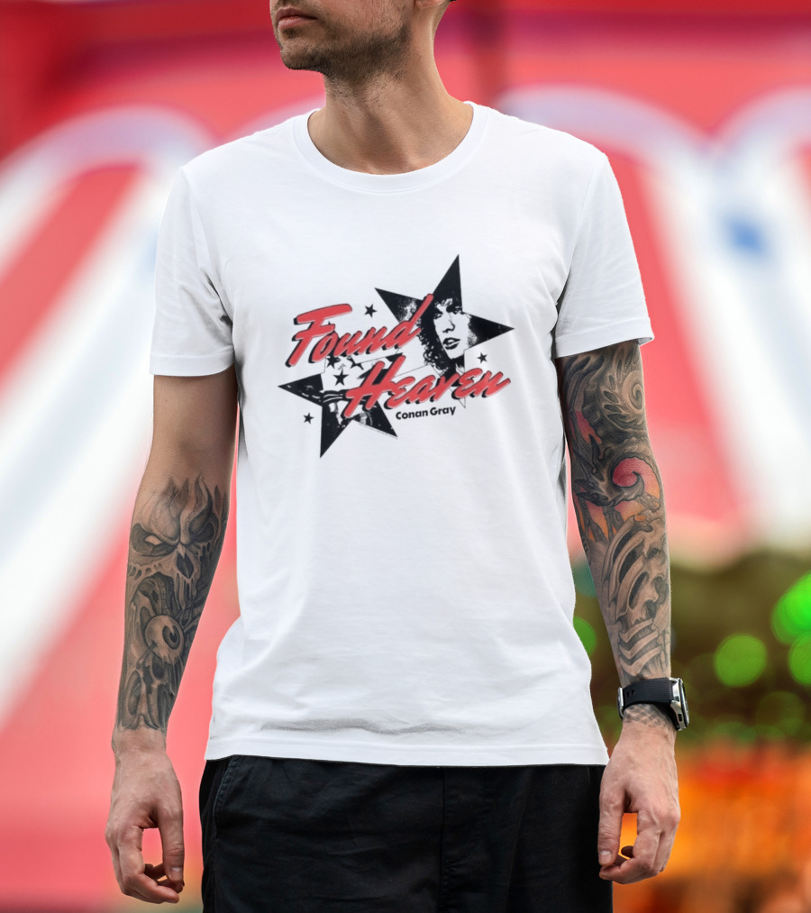 Conan Gray Found Heaven Stars Face T-Shirt