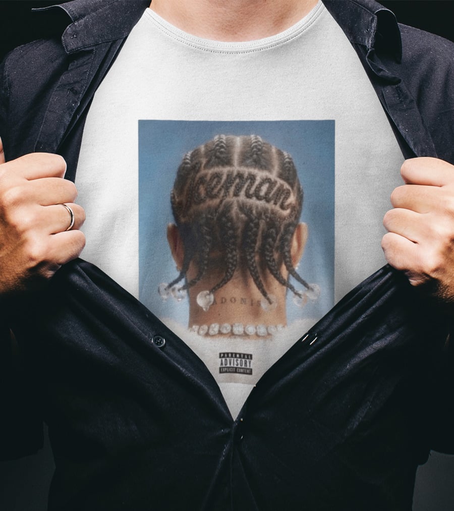 Iceman Adonis Braids Album Cover Drake Parental Advisory T-Shirt