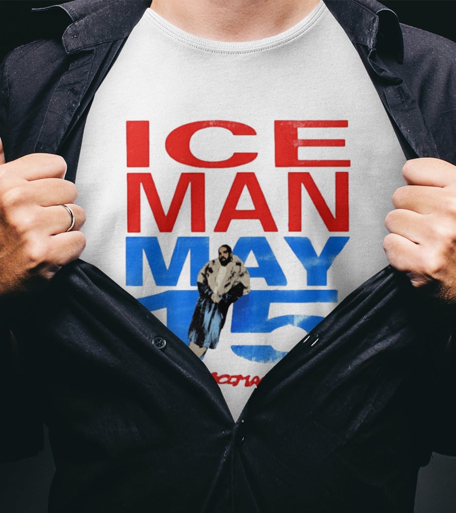 Drake Iceman May 15 Blue Red Styling 2026 Album Cover T-Shirt