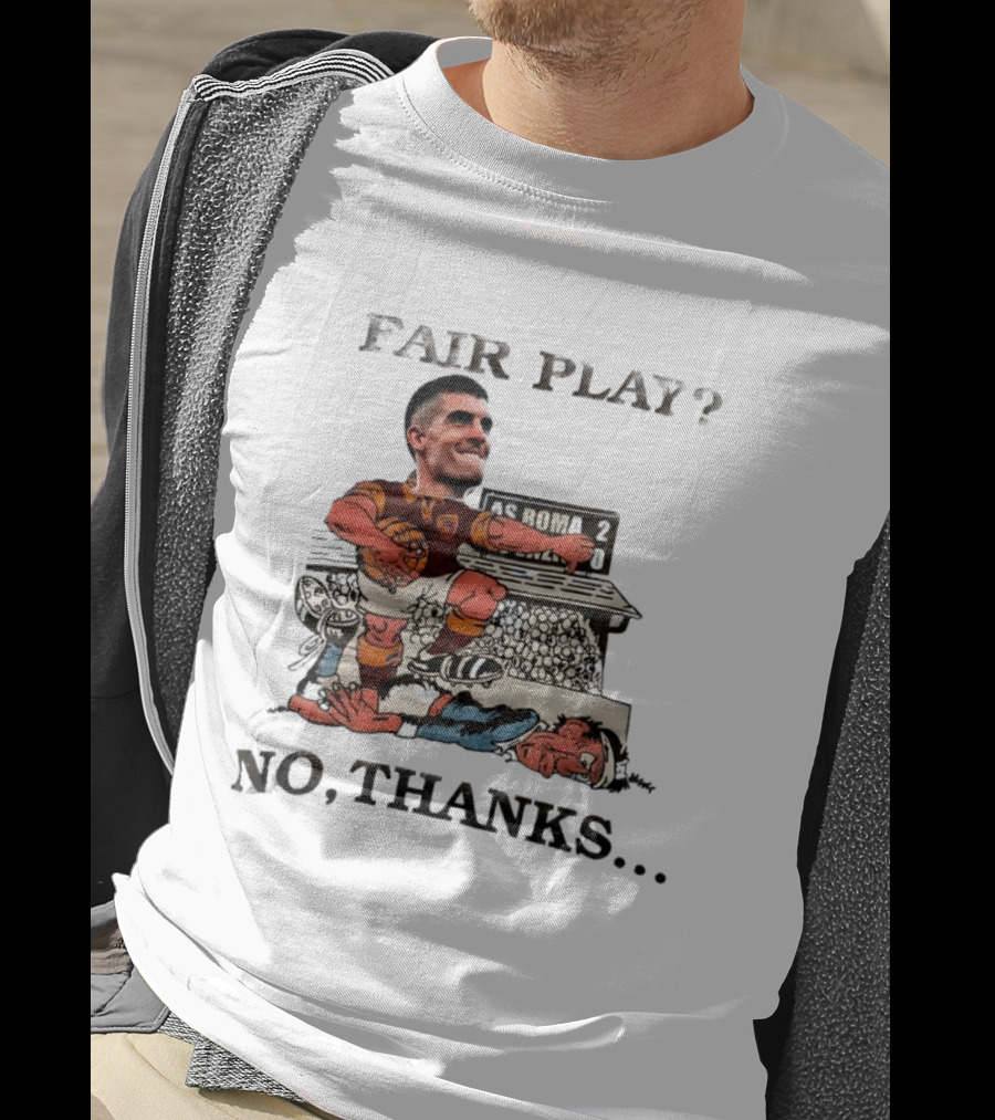 Gianluca Mancini AS Roma Fair Play No Thanks Comic T-Shirt