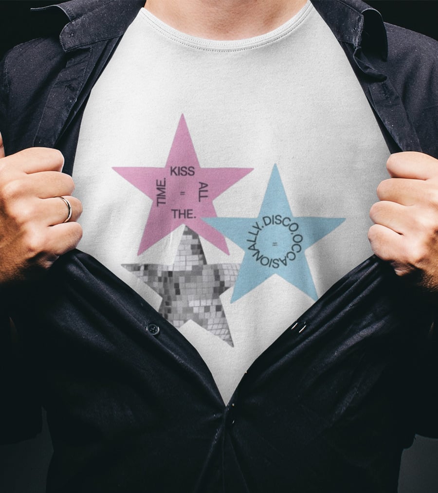 Kiss All The Time Disco Occasionally Stars T-Shirt