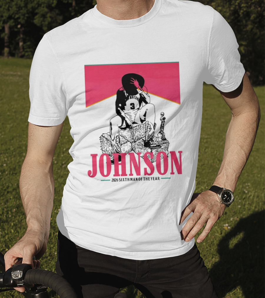 San Antonio Spurs 26 Johnson 2023 Sixth Man Of The Year T-Shirt