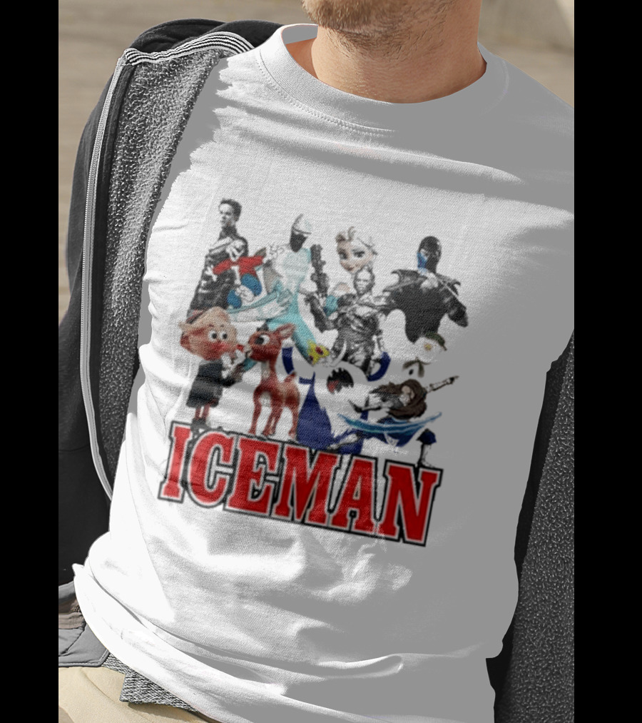Secretclub Iceman Rudolph And Frosty Characters T-Shirt