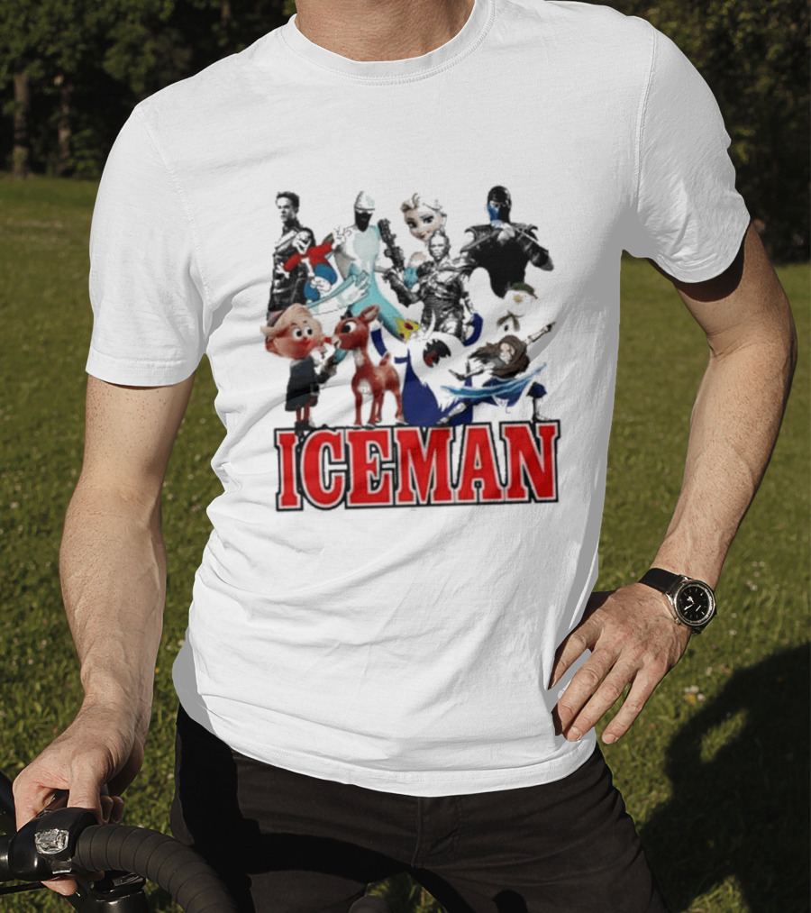 Secretclub Iceman Rudolph And Frosty Characters T-Shirt