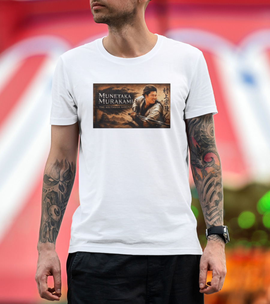 Munetaka Murakami The Southside Samurai Kanji T-Shirt