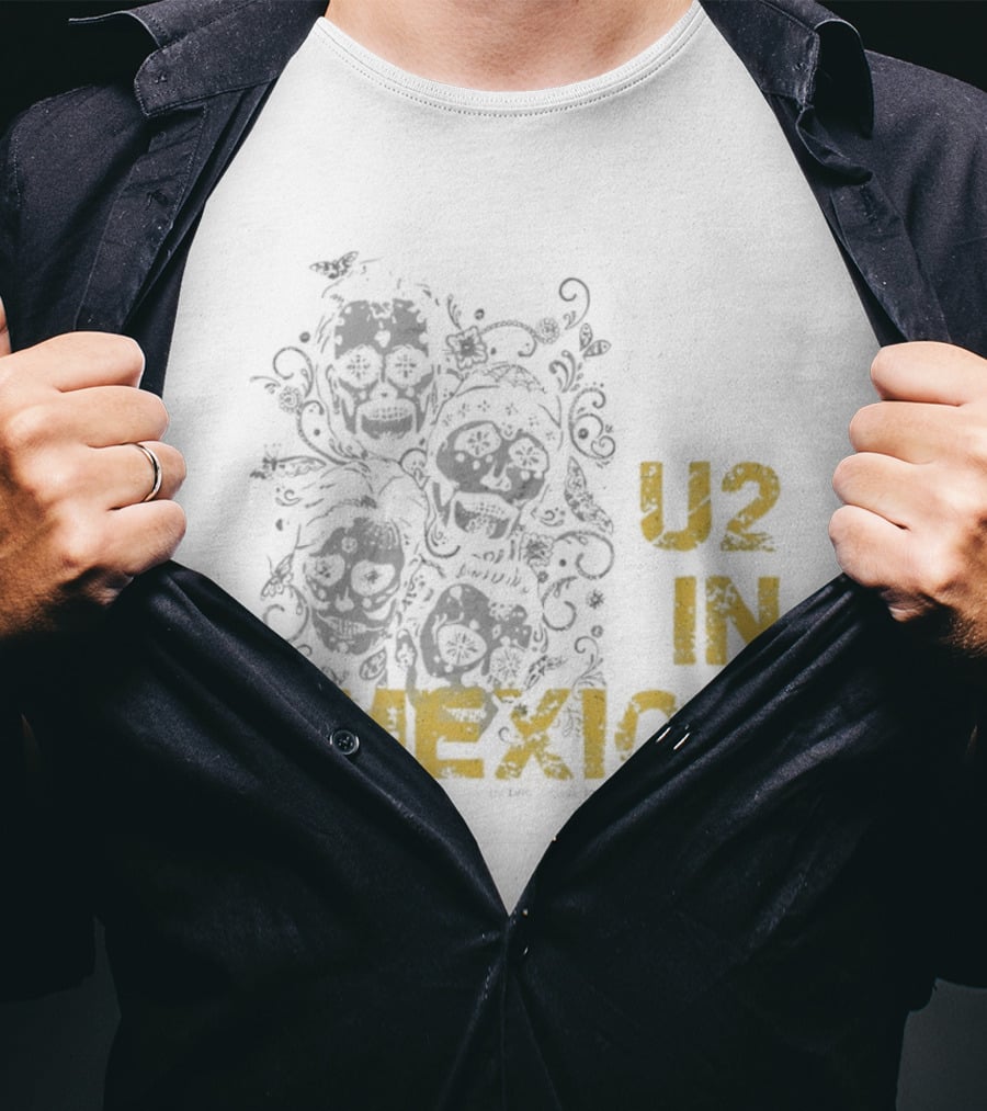 U2 In Mexico Día De Los Muertos Calavera T-Shirt