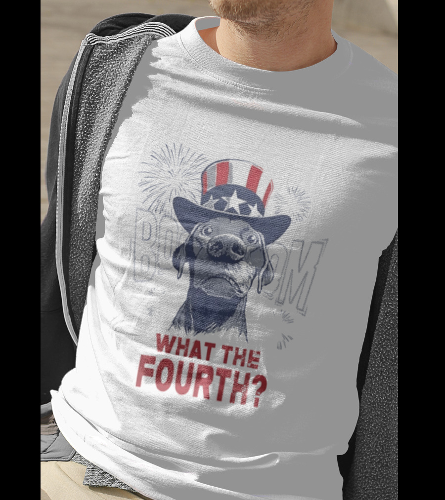 What The Fourth July 4th BOOM Fireworks USA 250th Anniversary T-Shirt