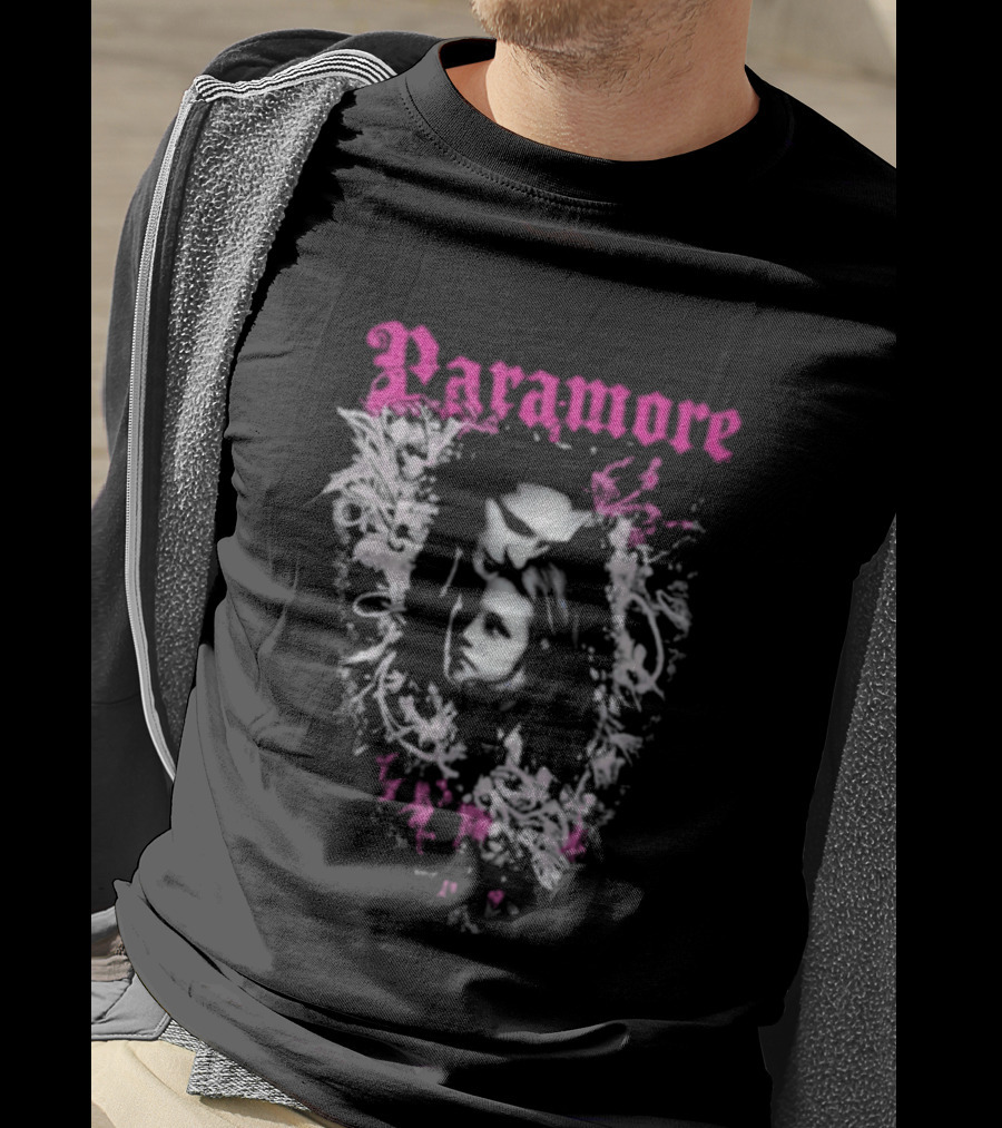 Twilight Edward Cullen Bella Swan Paramore Floral T-Shirt