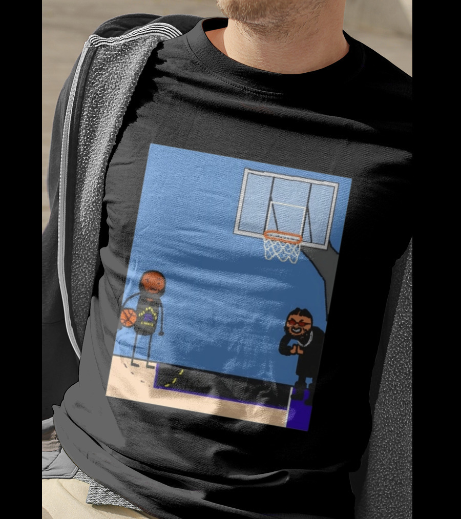 Villain Brooks Vs Dillon Brooks Basketball Humor Phoenix Suns Sketch T-Shirt