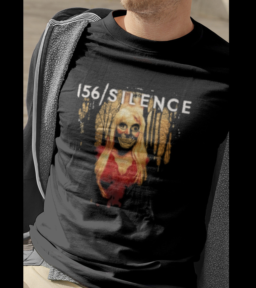 156 Silence Album Blonde Portrait With Red Dress T-Shirt